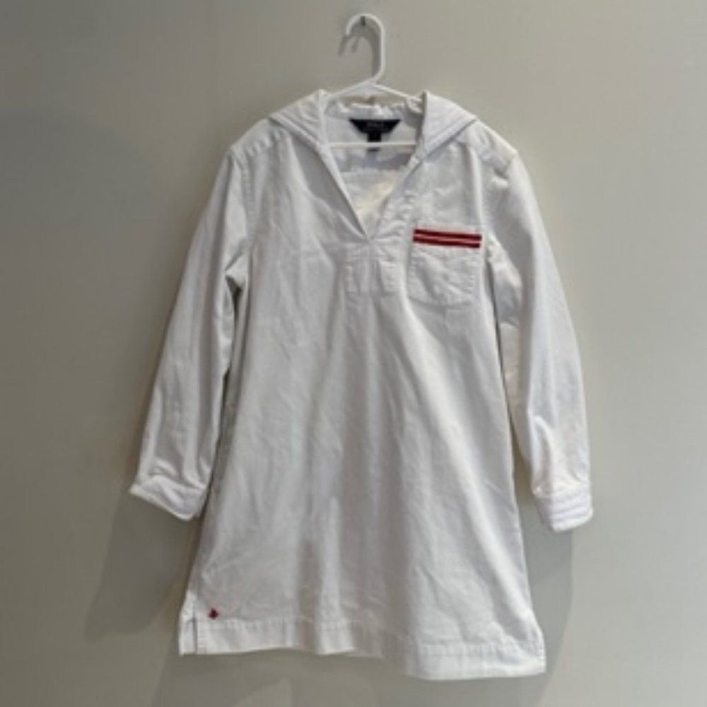 Polo Ralph Lauren Girls (10) White Sailor Dress
